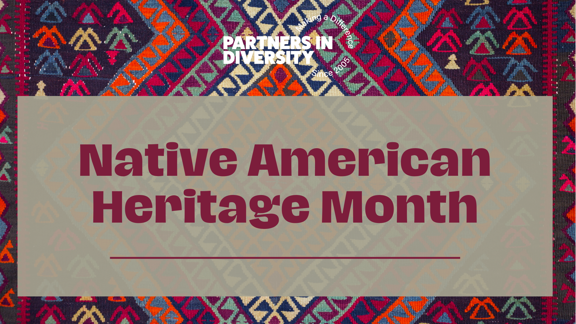 Native American Heritage month banner