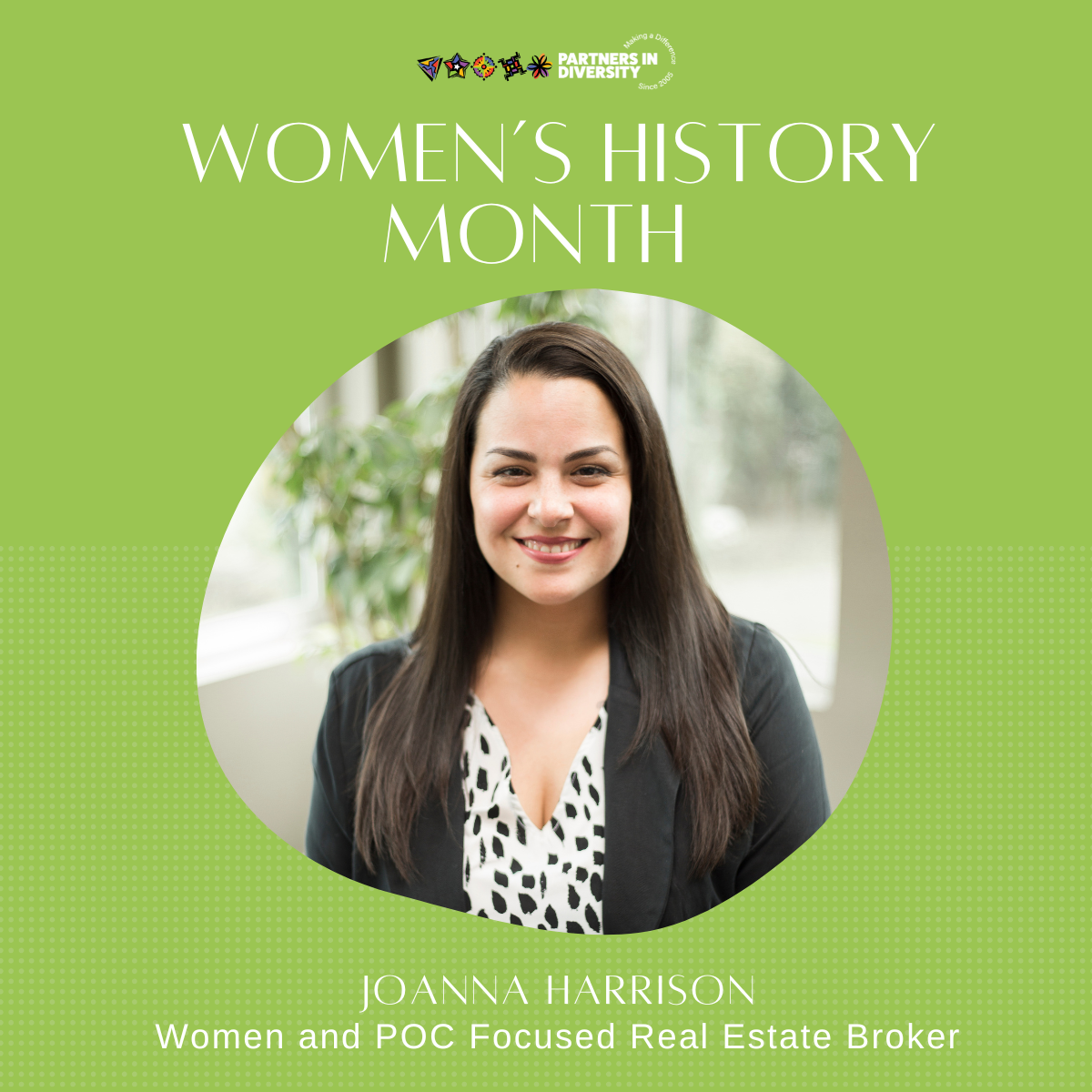 women's history month spotlight of Joanna Harrison
